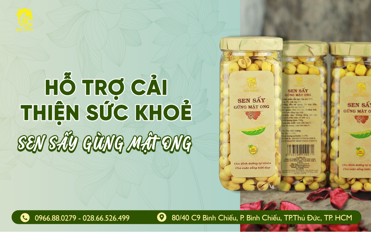 SEN SẤY GỪNG MẬT ONG HỖ TRỢ CẢI THIỆN SỨC KHỎE